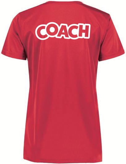 Amazing Athletes Ladies PE Coach Performance Tee - Red
