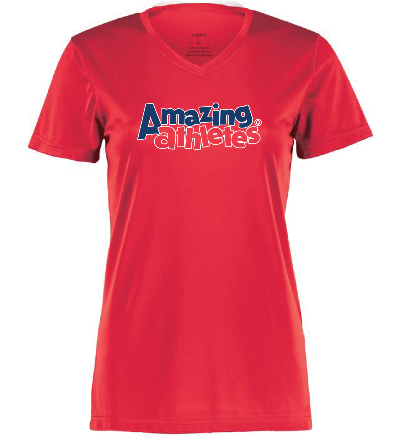 Amazing Athletes Ladies PE Coach Performance Tee - Red