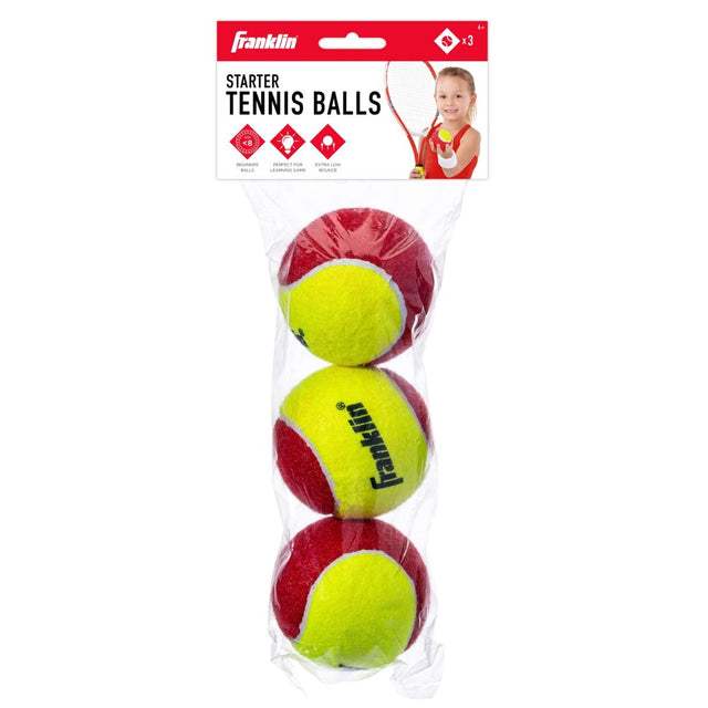 Franklin Starter Tennis Balls - Red/Yellow - 3pack