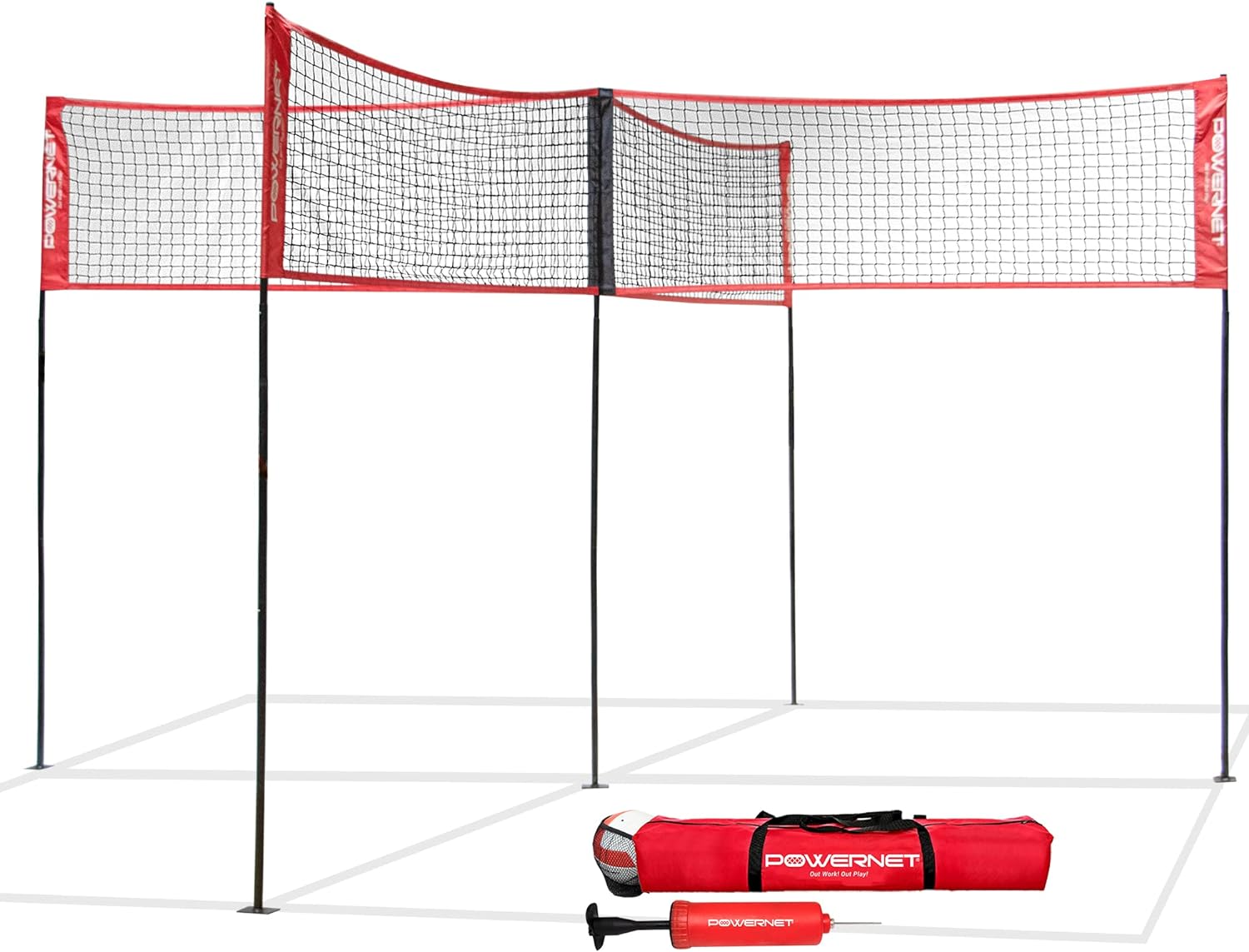 PowerNet Four Square Volleyball Net