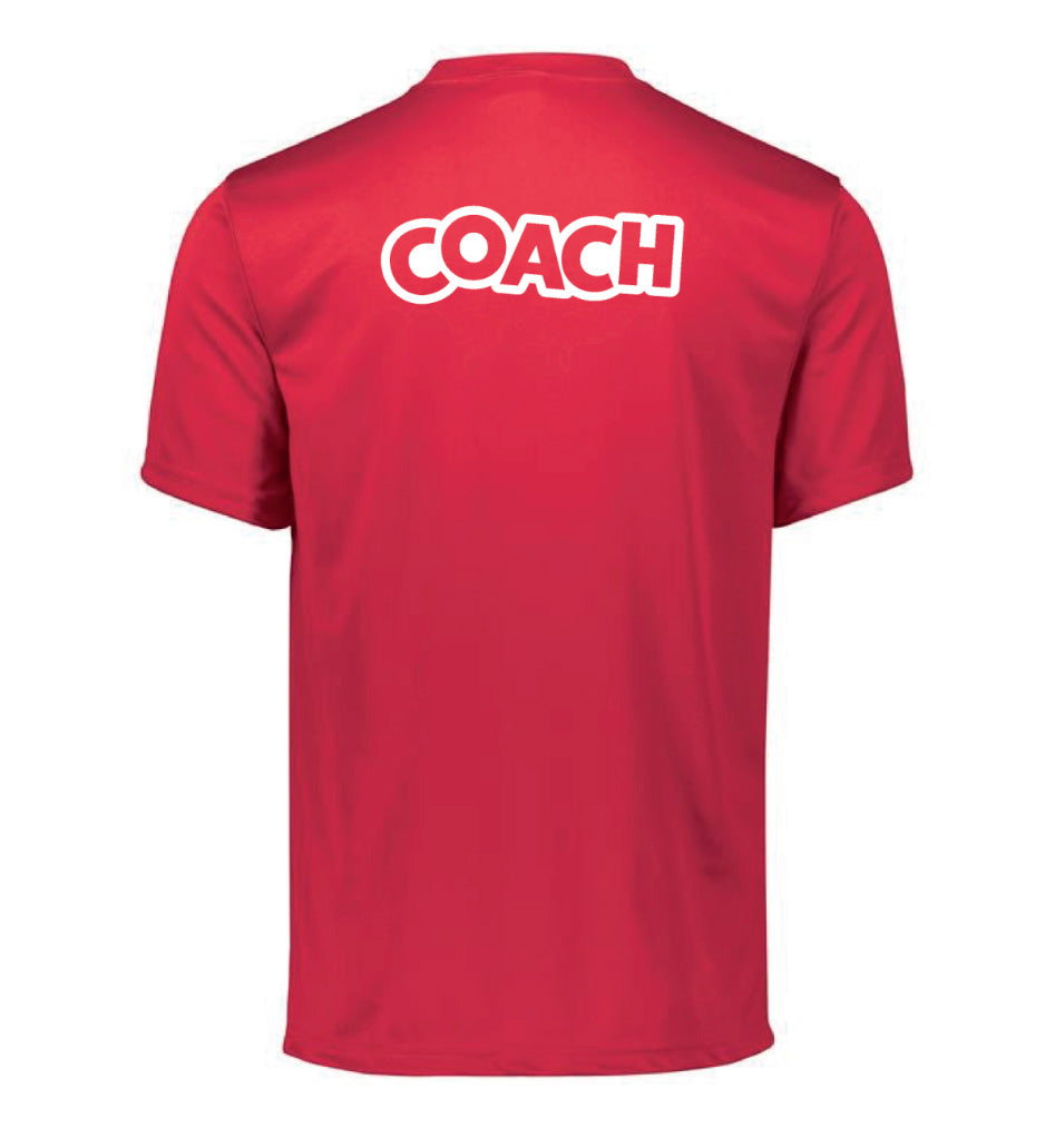 Amazing Athletes Adult PE Coach Performance Tee-Red