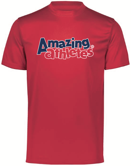 *Amazing Athletes Youth PE Performance Tee - RED
