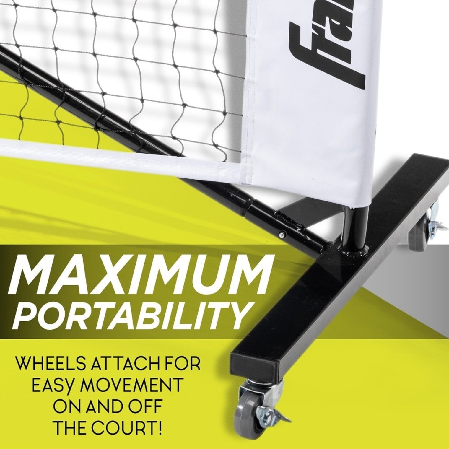 Franklin Pickleball Portable Net System On Wheels