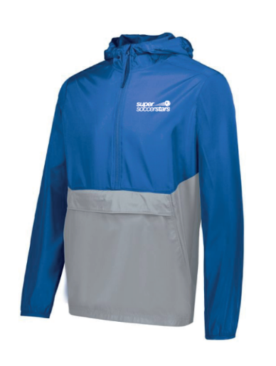 Super Soccer Stars Packable Jacket -Royal