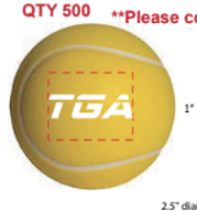 TGA Tennis Stressballs - pack of 25