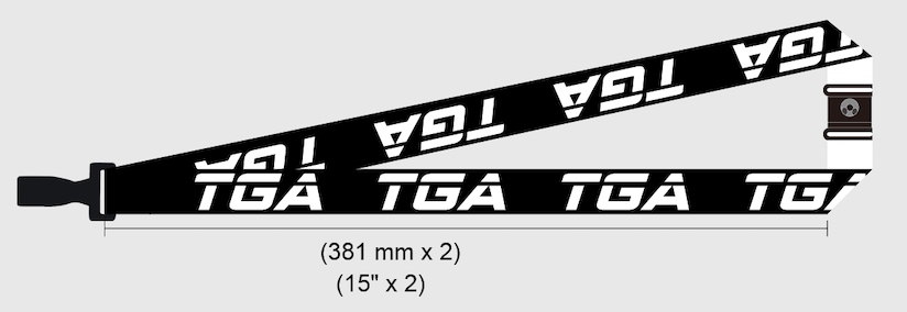 TGA Branded Lanyard - Pack of 5