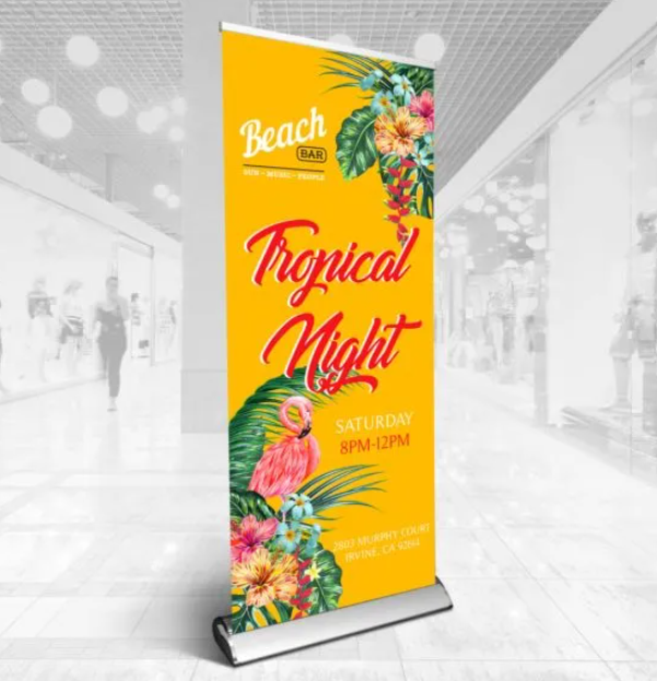 AA & Tots Banner Stand - RETRACTABLE