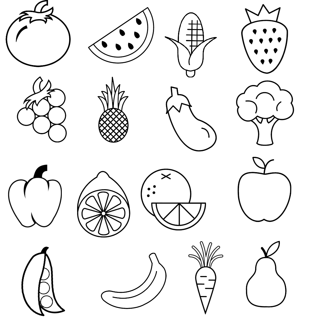 Fruit & Veggie Hand Stamps