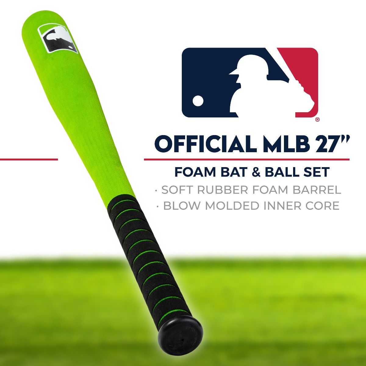 27" KIDS FOAM BAT & BALL SET - GREEN