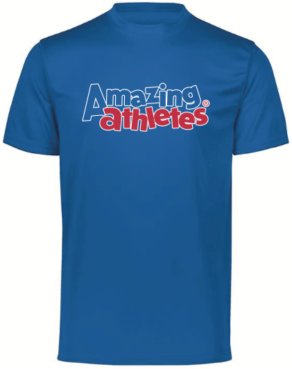 Amazing Athletes Adult PE Coach Performance Tee-Royal