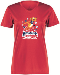 *Amazing Athletes Ladies Kardio Performance Tee-Red