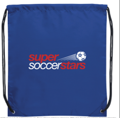 Super Soccer Stars Royal Drawstring Bags - 12 Pack