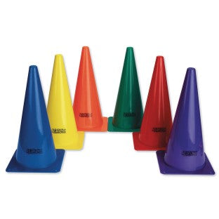 15" Multi-Colored Cones Set of 5