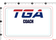 TGA Coach Name Tags - 5 Pack