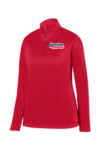 Augusta Sportswear Women's Wicking Fleece Quarter-Zip Pullover