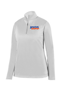 AA - Augusta Sportswear Women's Wicking Fleece Quarter-Zip Pullover - Embroidery