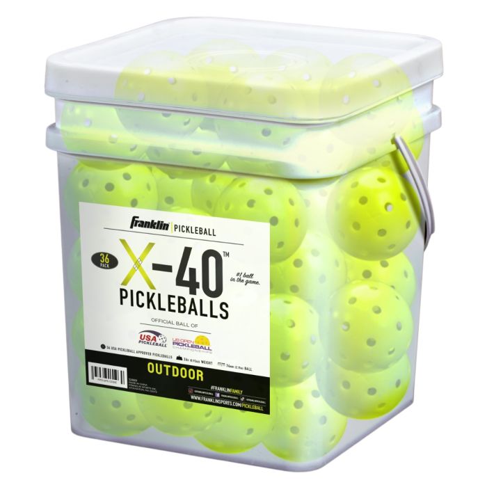 Franklin - X-40 36 Pack Bucket of Optic Yellow Balls