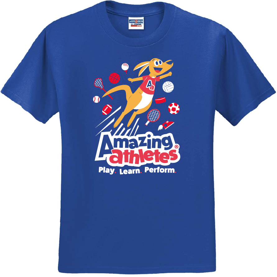 AA Youth Cotton/Poly Tee - Royal (Pack of 12) - Closeout