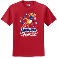 AA Youth Cotton/Poly Tee  - Red (Pack of 12) - Closeout
