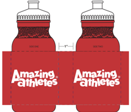 AA Red Water Bottle - 10 Pack