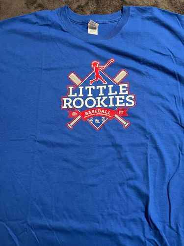 Little Rookies Baseball Blue T-shirt Old Logo - Adult